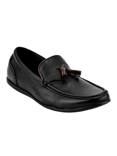 black leather slip on loafers - 15492824 - Very Small Image - 1