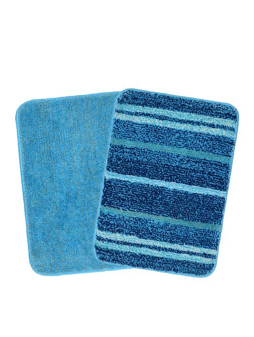 set of 2 microfibre anti-slip bathmat - 15493284 - Very Small Image - 1