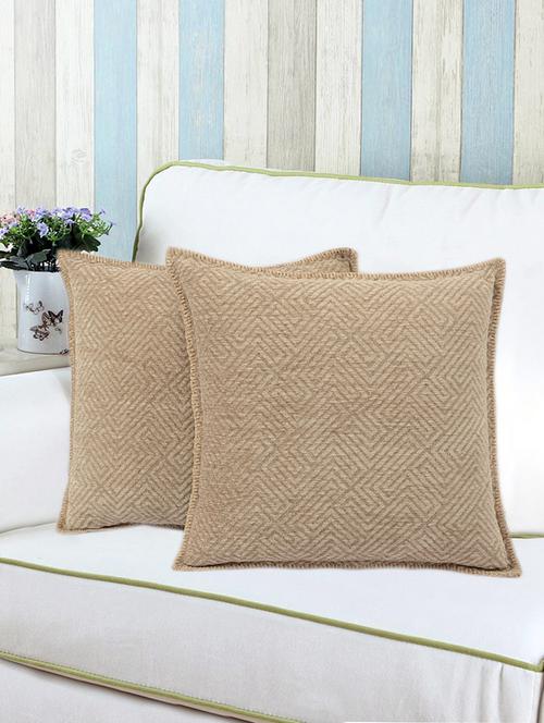 soft viscose chenille set of 2 cushion covers - 15493338 - Very Small Image - 1