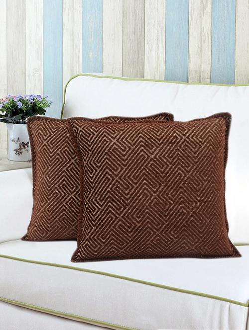 soft viscose chenille set of 2 cushion covers - 15493341 - Very Small Image - 1