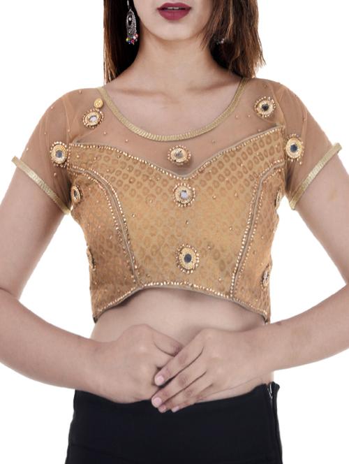embroidered stitched blouse - 15494097 - Very Small Image - 1