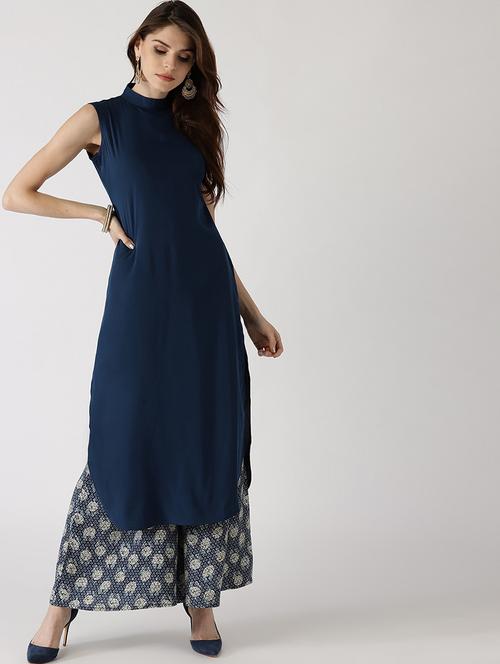women's straight kurta - 15494830 - Very Small Image - 1