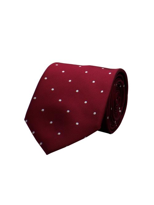 maroon micro fiber tie with lapel pins - 15495567 - Very Small Image - 1