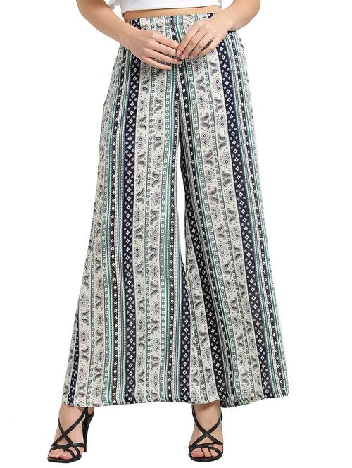 paisley print flared palazzo - 15496606 - Very Small Image - 1