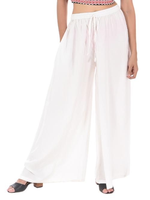 drawstring waist flared palazzo - 15497367 - Very Small Image - 1