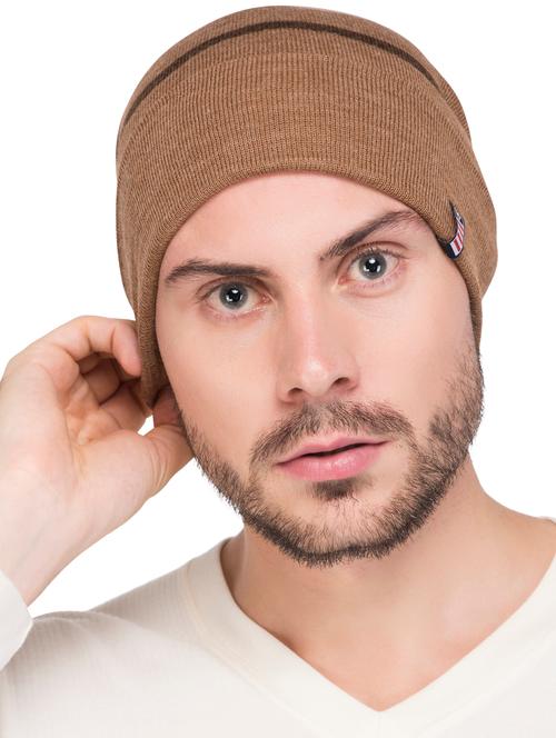 brown wool beanie - 15498079 - Very Small Image - 1