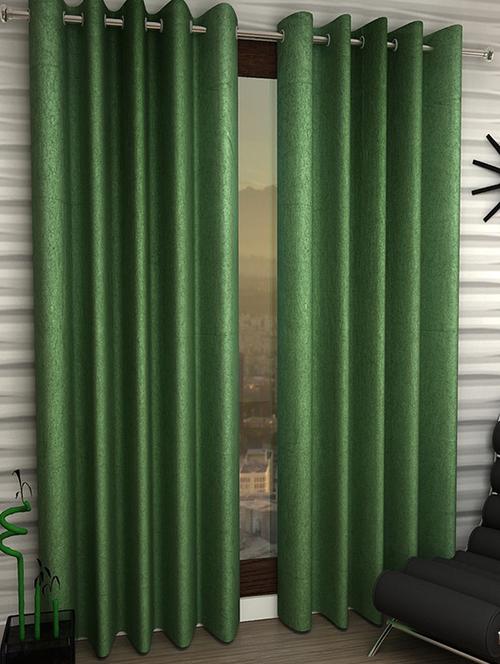 set of 2 polyester long door curtains - 15498256 - Very Small Image - 1
