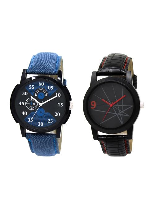 acnos round dial analog watch combo(wat-lr-02-08-combo) - 15500396 - Very Small Image - 1