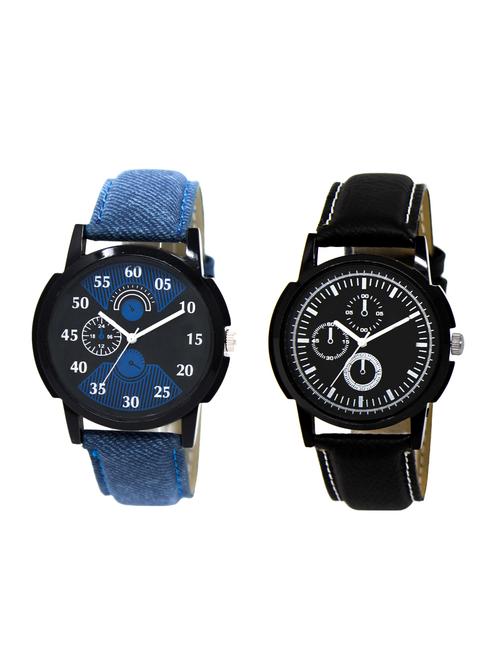 acnos round dial analog watch combo(wat-lr-02-13-combo) - 15500401 - Very Small Image - 1