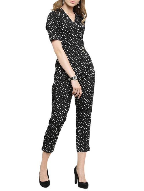 polka dot wrap jumpsuit - 15503221 - Very Small Image - 1