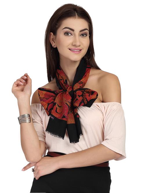 multi colored wool stole - 15503739 - Very Small Image - 1