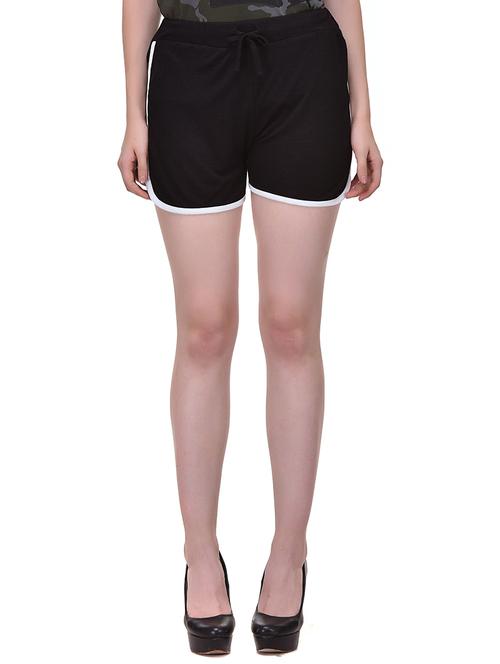 contrast piping detail shorts - 15504334 - Very Small Image - 1
