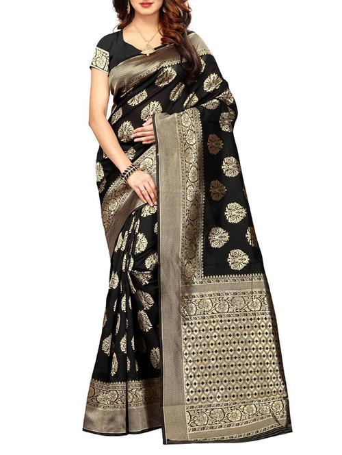 zari motif kanjivaram saree - 15505649 - Very Small Image - 1