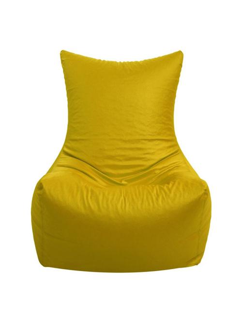 artificial leather chair yellow bean bag cover_xxxl - 15505948 - Very Small Image - 1