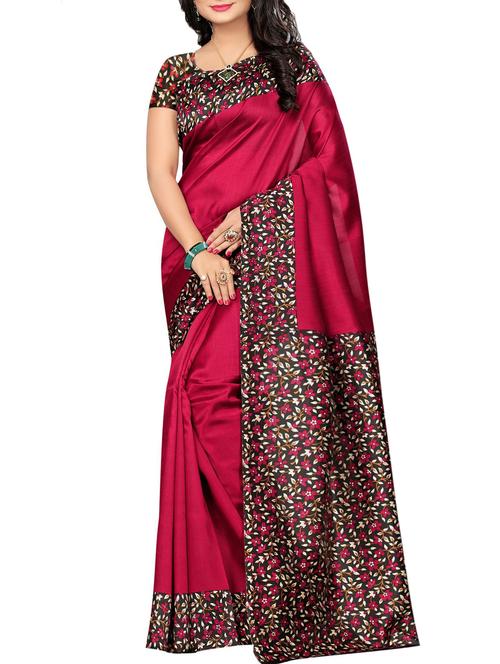 contrast border mysore silk saree - 15506670 - Very Small Image - 1