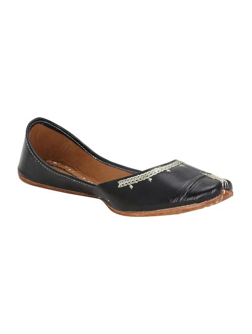 black ethnic slip on jutis - 15507631 - Very Small Image - 1