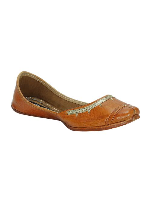 tan ethnic slip on jutis - 15507632 - Very Small Image - 1