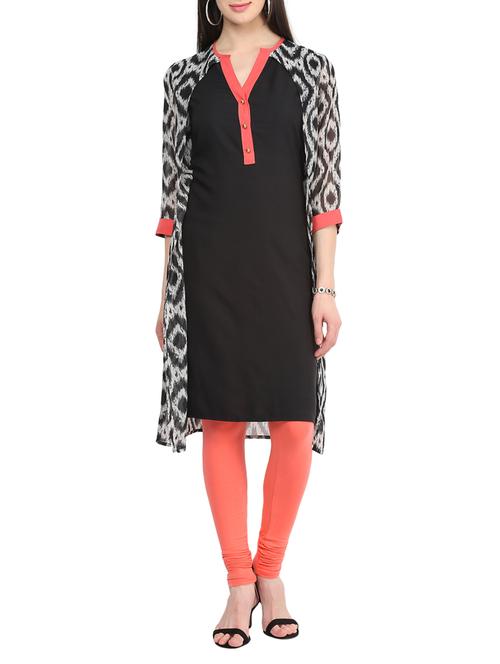 high low printed kurta - 15511414 - Very Small Image - 1
