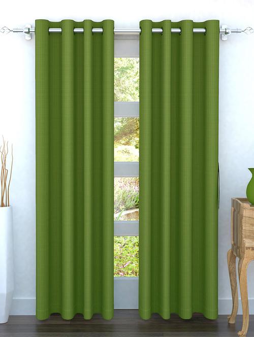 black out plain 2 pc door curtain - 15512046 - Very Small Image - 1