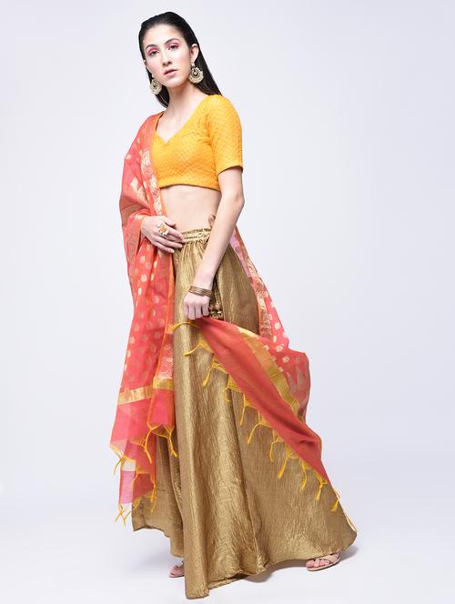 banarasi chanderi dupatta - 15513878 - Very Small Image - 1