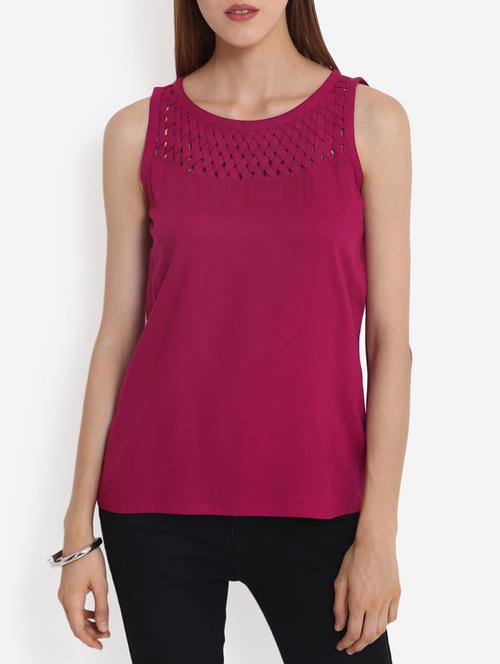 pink polyester regular top - 15514974 - Very Small Image - 1