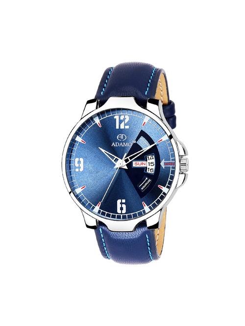 adamo round dial analog watch a827sb05 - 15515098 - Very Small Image - 1