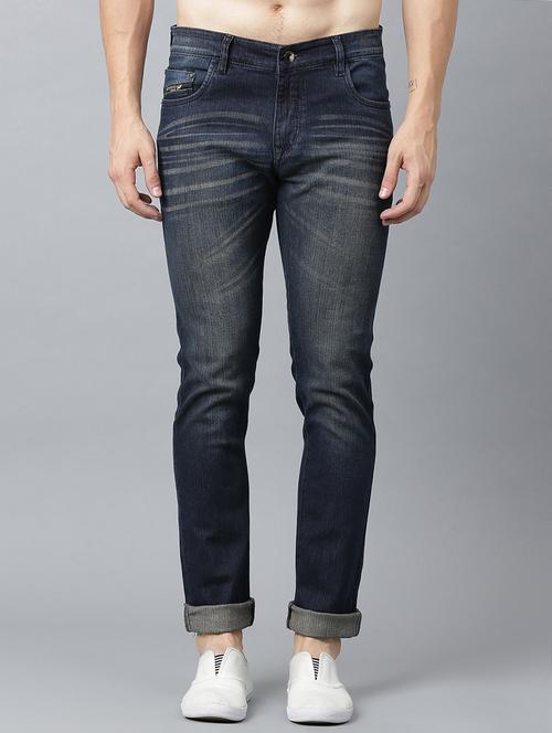 Blue Denim Light Washed Jeans - 15515258 - Very Small Image - 1