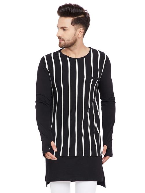 black monochrome thumb hole t-shirt - 15515703 - Very Small Image - 1