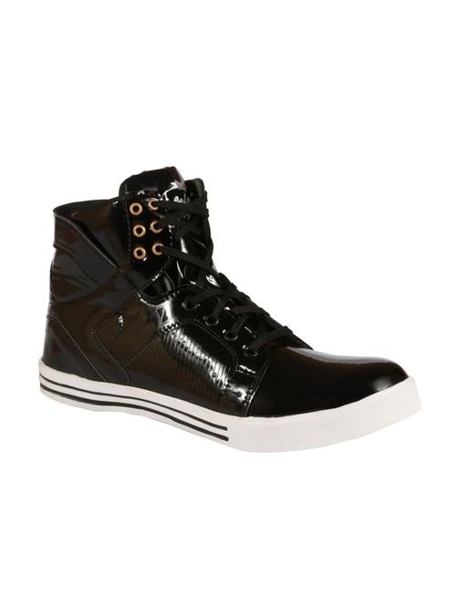 black patent leather lace up sneakers - 15518070 - Very Small Image - 1