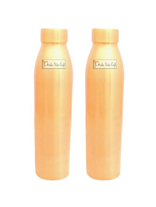 set of 2 pure copper water bottles - 15519400 - Very Small Image - 1
