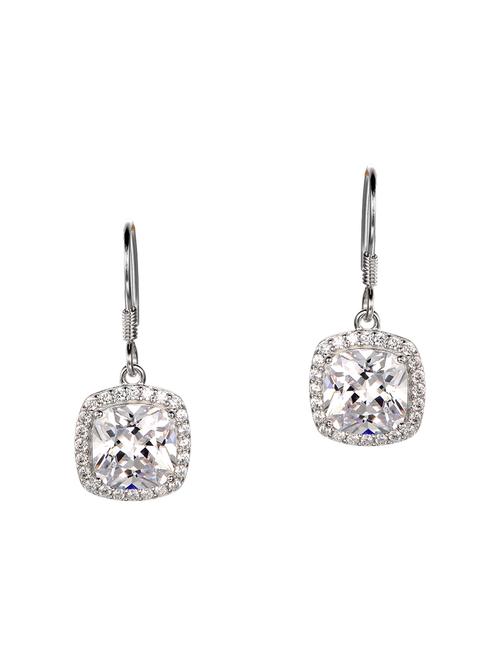 silver tone stone earrings - 15519607 - Very Small Image - 1