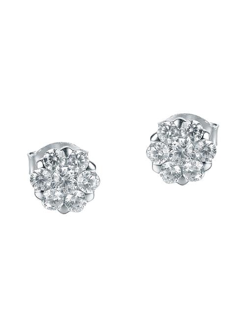 silver tone stone earrings - 15519608 - Very Small Image - 1