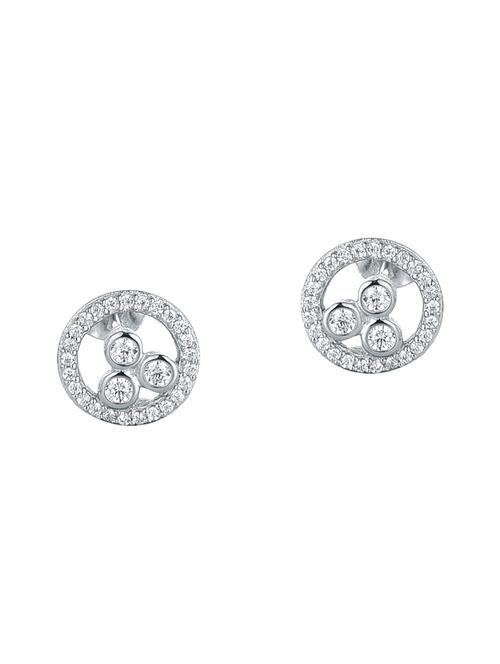 silver tone stone earrings - 15519621 - Very Small Image - 1