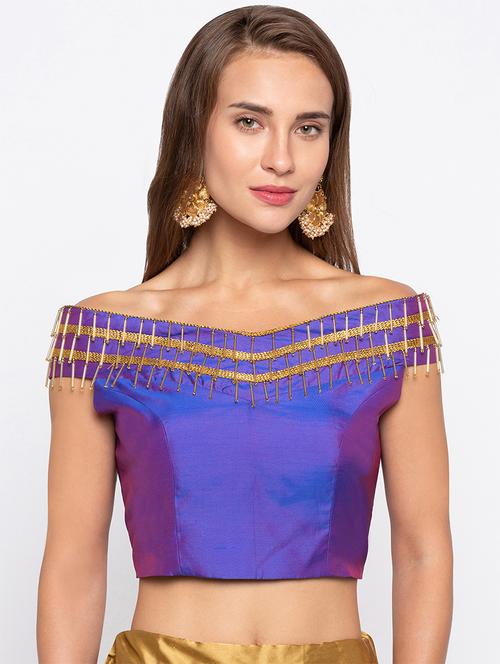 embellished off-shoulder blouse - 15520248 - Very Small Image - 1