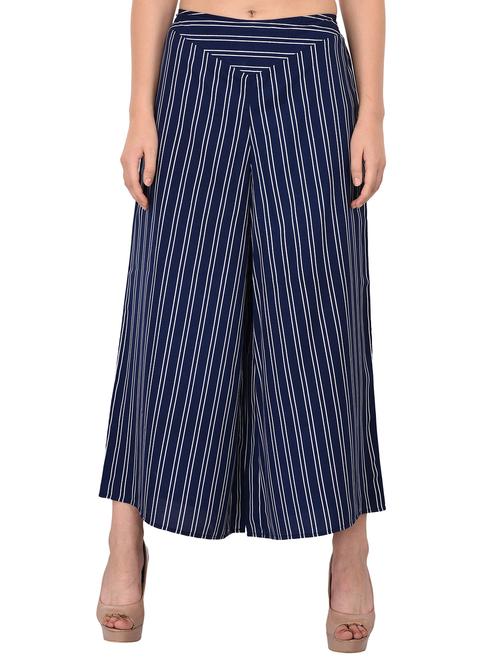 striped flared palazzo - 15520573 - Very Small Image - 1