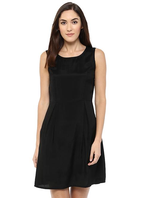 pleat detailed a-line dress - 15520722 - Very Small Image - 1