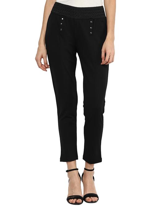 high rise button detail jeggings - 15520930 - Very Small Image - 1