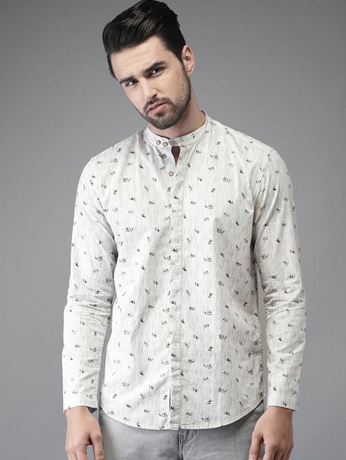 white cotton casual shirt - 15521934 - Very Small Image - 1
