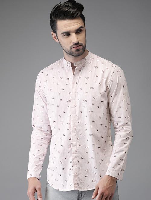 pink cotton casual shirt - 15521935 - Very Small Image - 1
