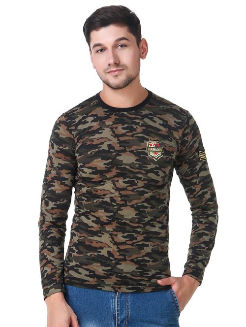 green cotton all over print t-shirt - 15522174 - Very Small Image - 1