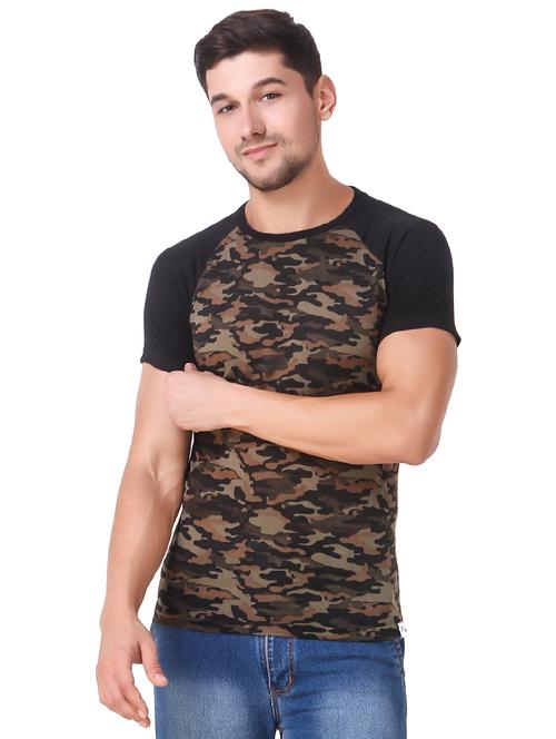 multi colored cotton front print t-shirt - 15522186 - Very Small Image - 1