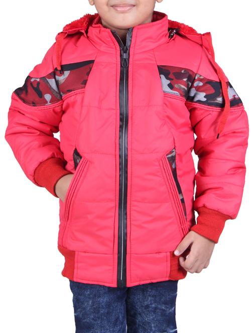 red polyester quilted jacket - 15522231 - Very Small Image - 1