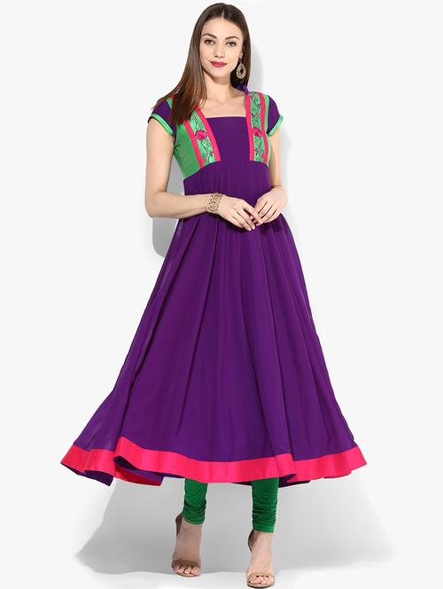 anarkali embroidered kurta - 15523836 - Very Small Image - 1
