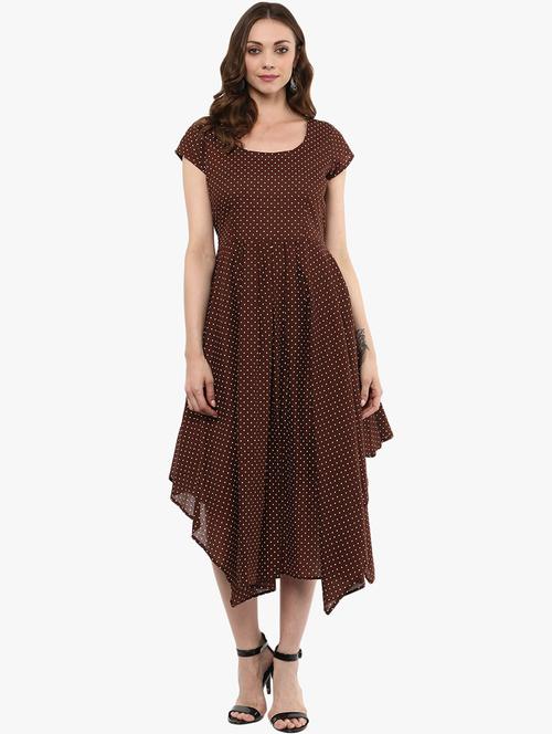 tie-back asymmetric pleated dress - 15523847 - Very Small Image - 1