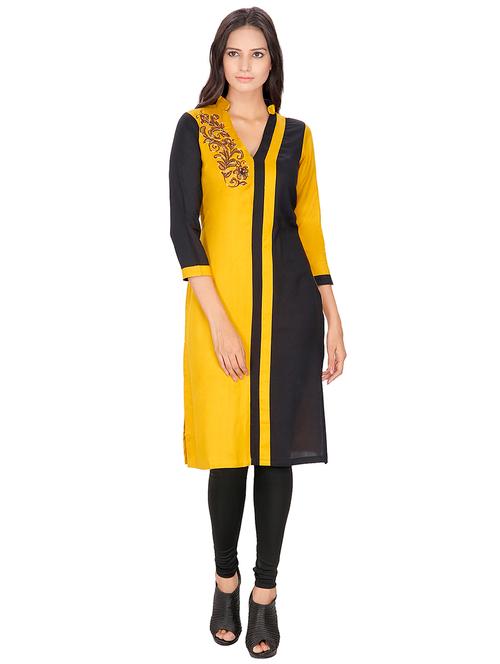 women's straight kurta - 15524870 - Very Small Image - 1