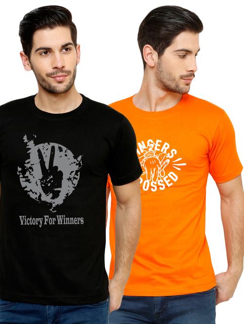 multi colored cotton combos t-shirt (set of 2) - 15525407 - Very Small Image - 1