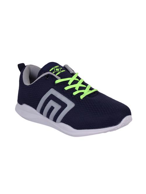 navy fabric sport shoes - 15525940 - Very Small Image - 1