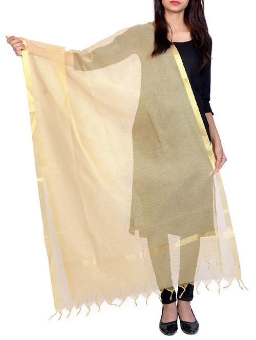 chanderi banarasi dupatta - 15525953 - Very Small Image - 1