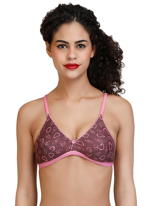 heart print push up bra - 15526950 - Very Small Image - 1
