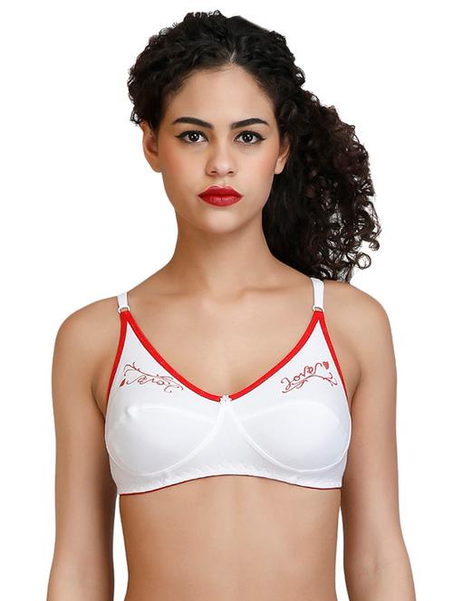 contrast piping printed push up bra - 15526953 - Very Small Image - 1